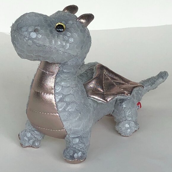 New w/ Tag Douglas Plush Hydra Silver Baby Dragon 8.5" - Picture 3 of 10